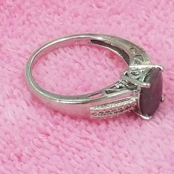 STERLING SILVER 925 WOMEN RING .925  SZ 9 - Picture 2 of 4